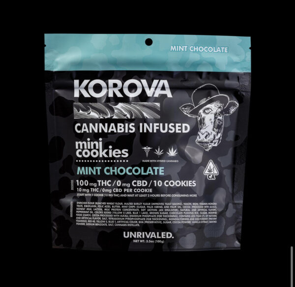 Korova mint chocolate mini cookies