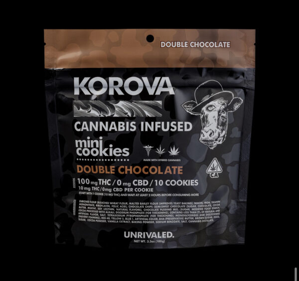 korova double chocolate mini cookies